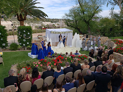 Wedding in Phoenix, Arizona, Wedding Ceremony, 01-12-2019, Wrigley Mansion