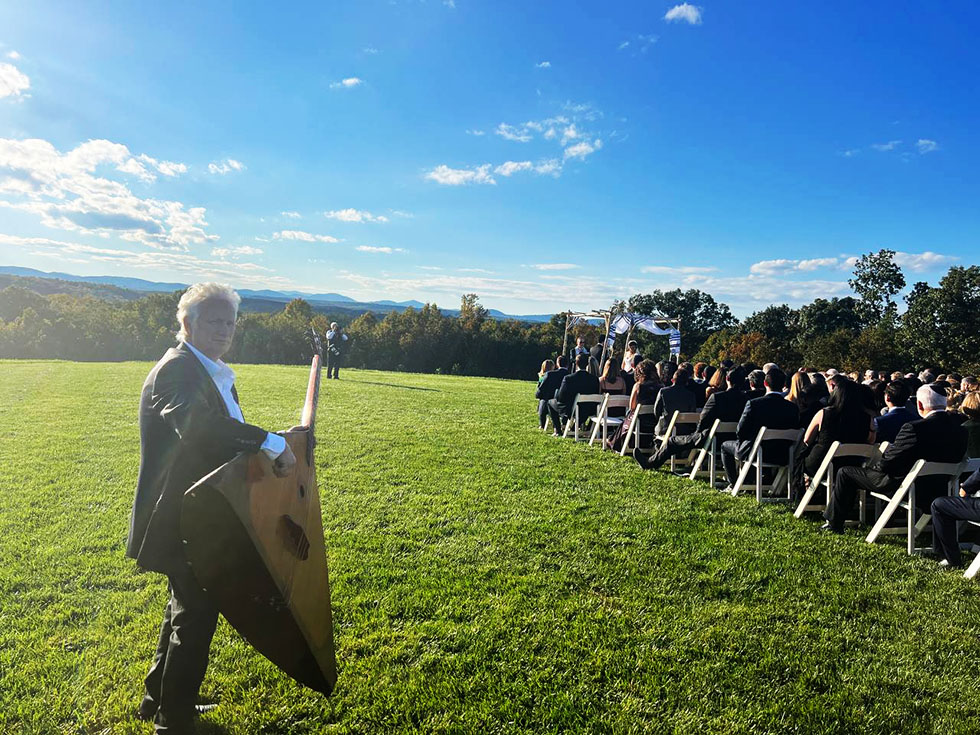 Russian-Jewish Wedding, Saturday October 8 2022, 10-08-2022, Tasting Room & Taphouse at Mount Ida Reserve 5600 Moonlight Dr Scottsville VA 24590, Leonid Bruk (contrabass-balalaika)